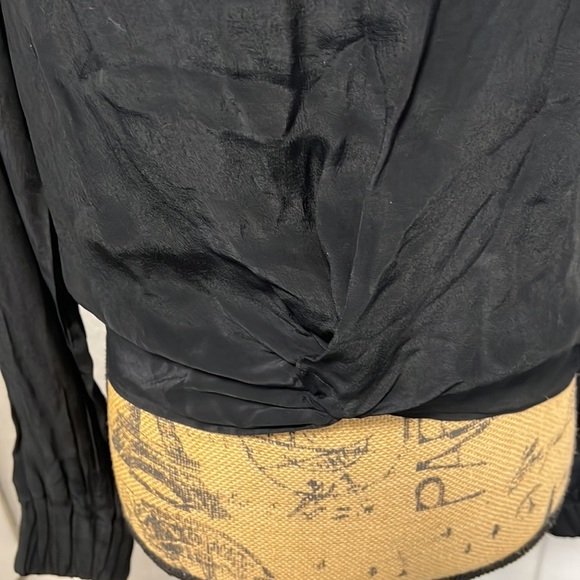 SCOTCH & SODA MAISON SCOTCH BLACK LONG SLEEVE TOP SMALL - Picture 5 of 16